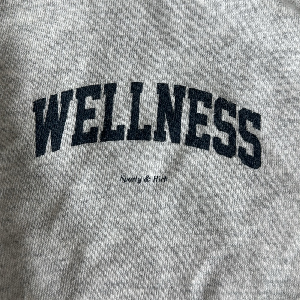 Sporty and Rich Wellness Cropped Ivy Crewneck Sweatshirt - Picture 2 of 4